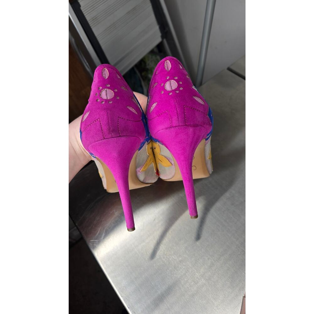 JESSICA SIMPSON Perie Floral Cut Out Pumps Size 7.5 - Picture 10 of 11